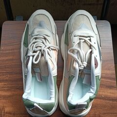 新品 26cm メンズ スニーカー グレー 厚底 シューズ 普段着 識別番号:【N509-S】の画像