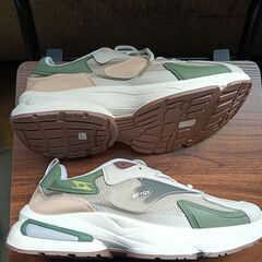 新品 26cm メンズ スニーカー グレー 厚底 シューズ 普段着 識別番号:【N509-S】の画像