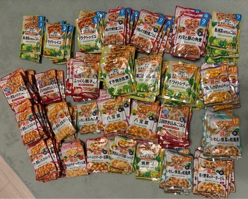 【売れました】離乳食 まとめ売り 約3万相当 合計247個 1歳2ヶ月～ 9ヶ月～ バラ売り可 非常用 WAKODO ヘビー 赤ちゃん