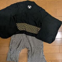 ミッキー袴ロンパース　90　(足袋ソックス付）の画像