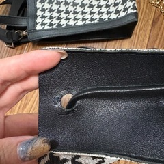 千鳥柄の鞄の画像