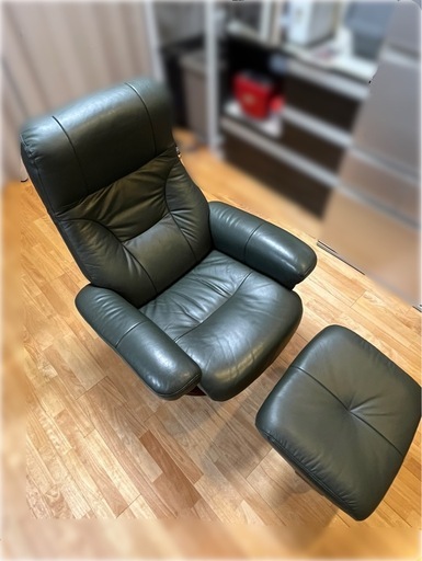 値下げ　リクライニングチェアー　パーソナルチェアー　オットマン