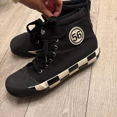 56design ブラック スニーカー バイクシューズ　25.5cm~26cmの画像