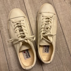 CONVERSE ALL ALBCNホワイトレザー スニーカー　25.5の画像