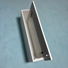 リクシル 吊り戸棚 W150 H700 白 右開きの画像