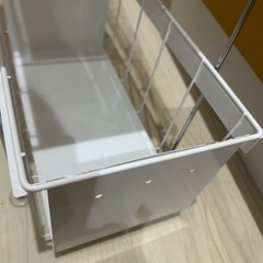 燕三条製  シンク下キッチンラック ホワイトの画像