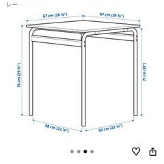 IKEA  GRASALA ダイニングテーブルチェアセット　イケア
の画像