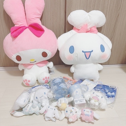 マイメロディ 超超BIGぬいぐるみ~みみむすび~ シナモロール 超超BIGぬいぐるみ~にっこりみみむすび~