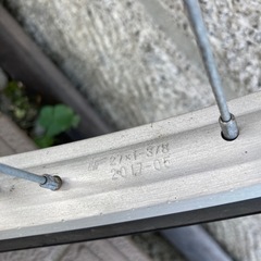 自転車フロントホイール27インチ★タイヤ付き★の画像