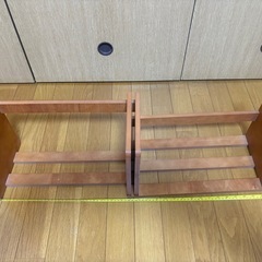 木製スライド本棚の画像