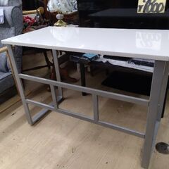 美品　お洒落な鏡面仕上げ　ピアノ塗装　パソコンデスク　机　テレビ台　ラック　棚　テーブル　ダイニング　パソコンラックの画像