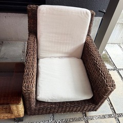 ウォーターヒヤシンス　ソファー　椅子　セットの画像
