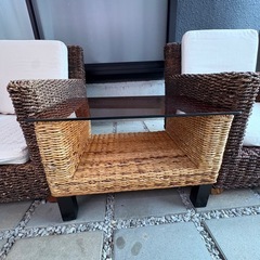 ウォーターヒヤシンス　ソファー　椅子　セットの画像