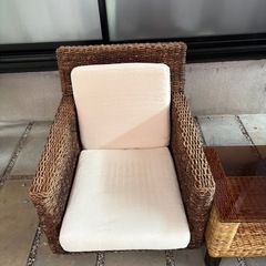 ウォーターヒヤシンス　ソファー　椅子　セットの画像