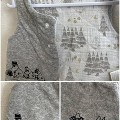 ムーミンベビー刺繍ベストの画像