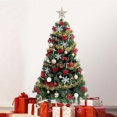 クリスマスツリー 120cm 19種類豪華オーナメントセット の画像