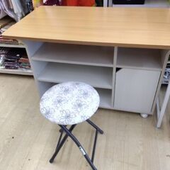 ほぼ未使用　折りたたみ　チェア　椅子　パソコンデスク チェア　踏み台の画像