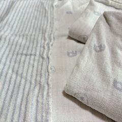 ぞうさん柄のバスタオル3枚【約85cm×85cm】の画像