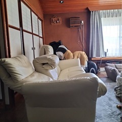 マルイチセーリング　3人掛けリクライニングソファの画像