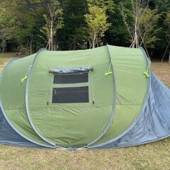 極美品 ワンタッチテント 超大型サイズ 4～5人用 キャンプ 説明書付きの画像