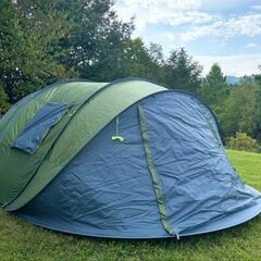 極美品 ワンタッチテント 超大型サイズ 4～5人用 キャンプ 説明書付きの画像