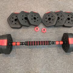 無料 直接引き取り 中古 可変 ダンベル x2（組み換えでバーベル x1）の画像