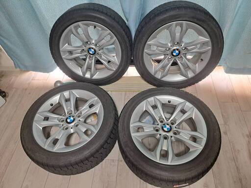 【引取限定】4本 BMW　Mスポーツ 純正 17インチ ホイール 5H PCD 120スタッドレスタイヤ 225/50R17