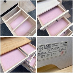 イトーキ　カモミール　学習机　4点セットの画像