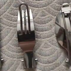 折りたたみカトラリーセット キャンプの画像