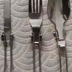 折りたたみカトラリーセット キャンプの画像