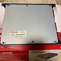最終値下げ　GM-D7400 パイオニア 200W×4・ブリッジャブルパワーアンプ 美品の画像