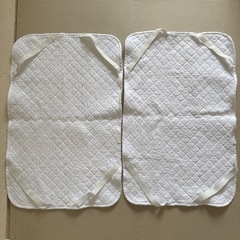 【美品】ベビーキルトパッド×2(綿100% 日本製 和晒しガーゼ)の画像