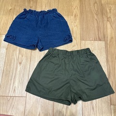 77. 女の子夏用ボトムス120cm8枚の画像