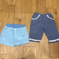 77. 女の子夏用ボトムス120cm8枚の画像