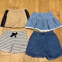 【取引中】78. 女の子夏用ボトムス130cm13枚の画像