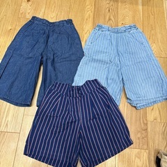 【取引中】78. 女の子夏用ボトムス130cm13枚の画像