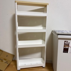 冷蔵庫　横　収納の画像