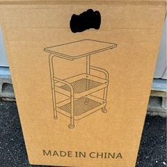 【新品】キッチンワゴン 天板 キャスター付き キッチンラック 3段 サイドワゴン 収納の画像