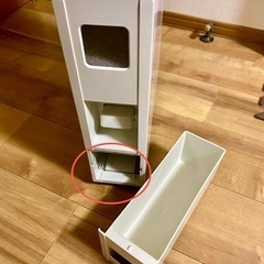 ホワイト　スリム　米びつの画像