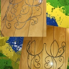 サンバ衣装用の鉄製フレームの画像