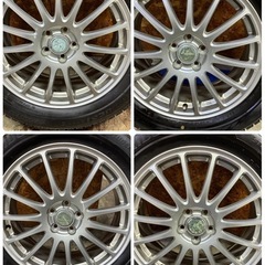 お取引き中、225/55R17🌈2022年製ブリヂストンVRX2🌈17×7J⭐️IS53⭐️5H×pcd100⭐️ご不要なアルミお買取させて頂きます🙇委の画像