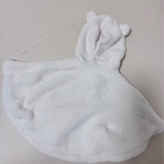 ジェラートピケ　70㎝〜80㎝　ポンチョ　ケープ　ピンク　gelato piqueの画像