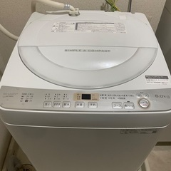 SHARP洗濯機(6.0kg)、Iris冷蔵庫　無料　現在も動作します。の画像