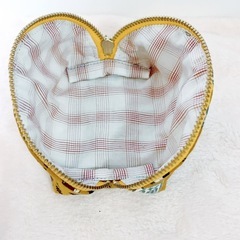 半月型 ミニポーチ 20cmファスナー 猫図鑑柄の画像