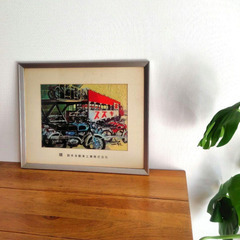 1968年 スズキ感謝制度記念額『二輪』プリント　横約48.5cm　鈴木自動車の画像