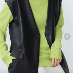 セレクトモカフェイクレザーベストの画像