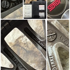 他お取引き中、245/40R18🌈WRX STI スバル純正ENKEIアルミ🌈ブリヂストンVRX2🌈 18×8.5J‼️オフセット+55‼️pcd114.3‼️の画像