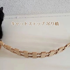木製キャットステップ吊り橋&ステップ【新品】の画像