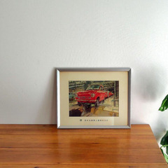 1968年 スズキ感謝制度記念額『四輪』プリント　横約48.5cm　鈴木自動車の画像