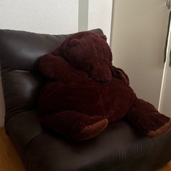 【お問合せ多数の為価格設定いたしました】ニトリ　1人用座ソファ ダークブラウンの画像